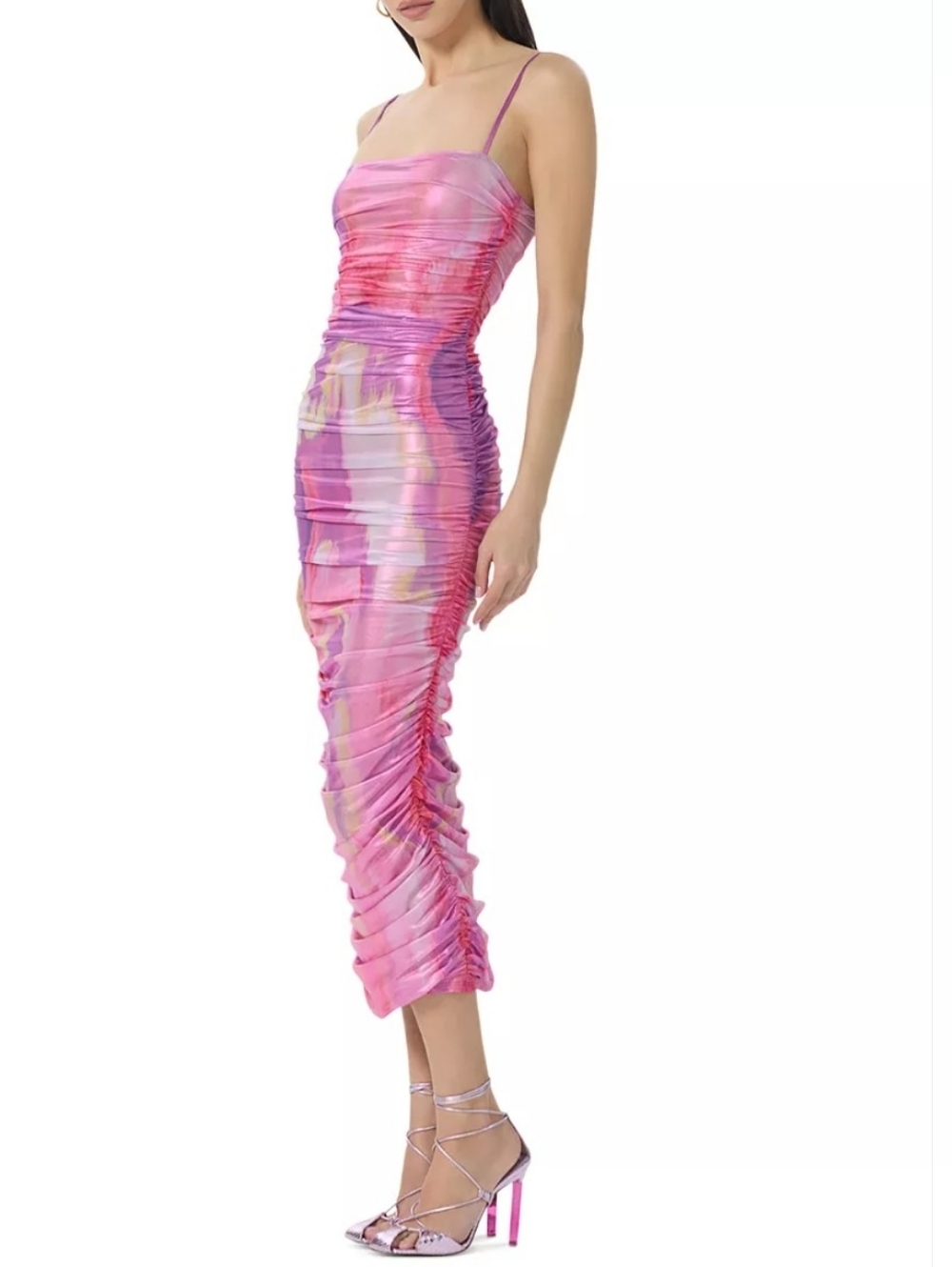 AFRM - Ruched Midi Dress